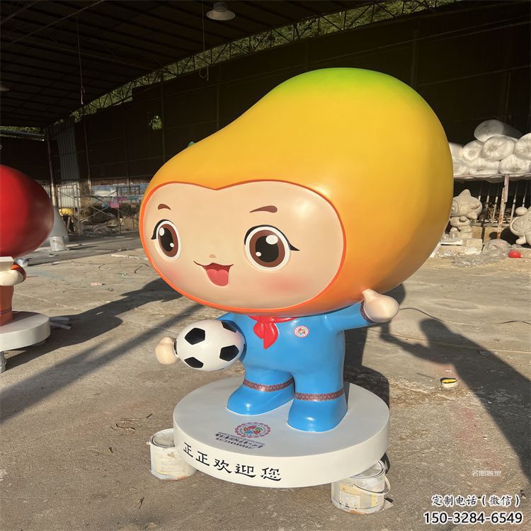 農村芒果雕塑 抽象藝術水果雕塑 烤漆果蔬雕塑