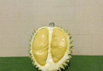 賓館榴蓮雕塑 烤漆大型果蔬雕塑 彩繪水果雕塑