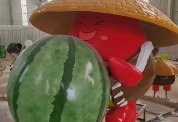 風(fēng)景區(qū)西瓜雕塑 售樓處廣場雕塑 卡通擺件