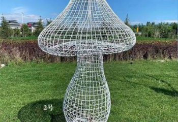 田間蘑菇雕塑 彩繪仿真雕塑 園林擺件