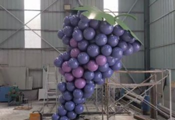酒店葡萄雕塑 庭院仿真雕塑 彩繪小品