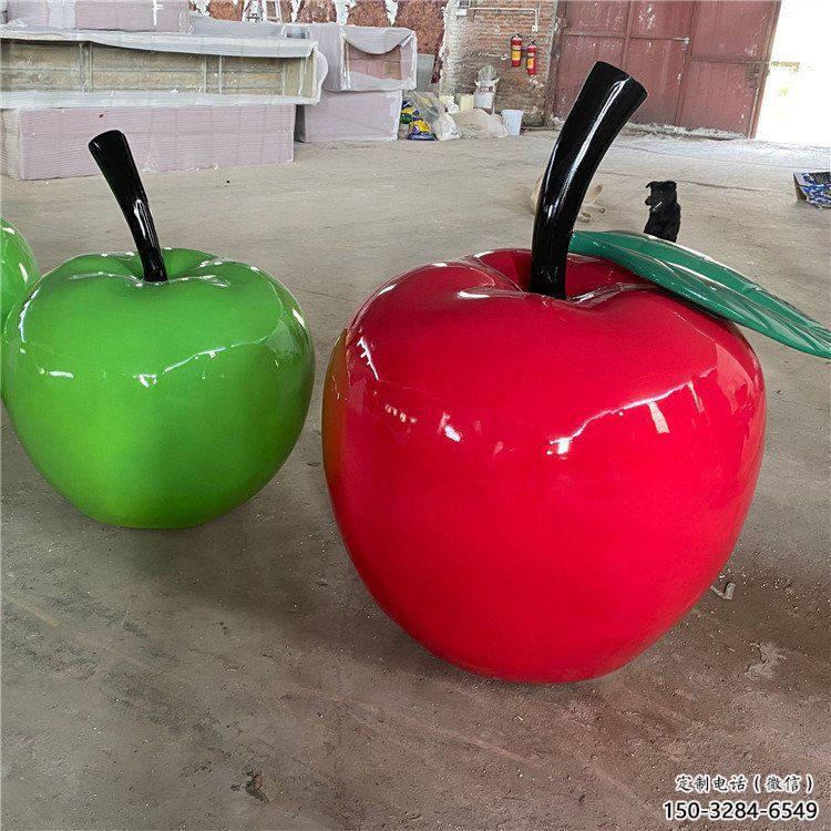 彩繪西紅柿雕塑 仿真雕塑 步行街?jǐn)[件
