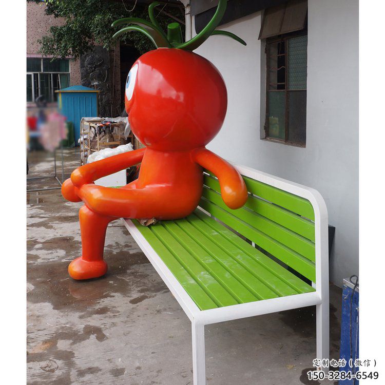 創意西紅柿雕塑 步行街店門口雕塑 果蔬小品