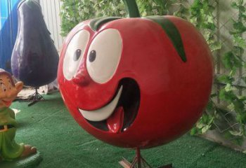 園林西紅柿雕塑 城市廣場(chǎng)雕塑 步行街?jǐn)[件