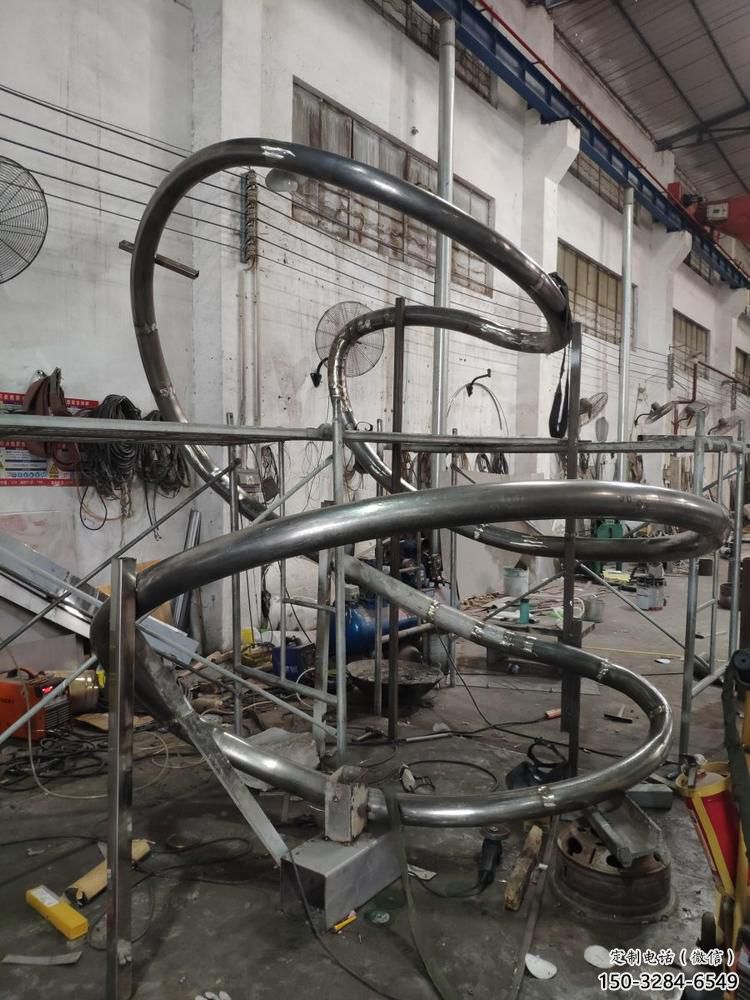 大型松樹雕塑 歐式步行街植物雕塑 彩繪大樹雕塑