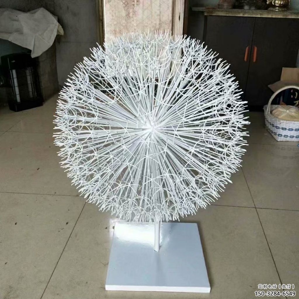 街道蒲公英雕塑 現代景觀植物雕塑 彩繪花卉雕塑