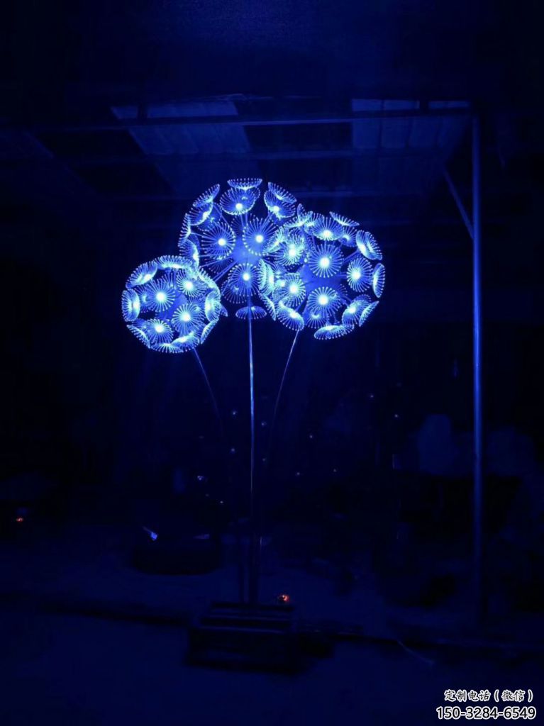 庭院蒲公英雕塑 公園草地花卉雕塑 鍛造植物雕塑