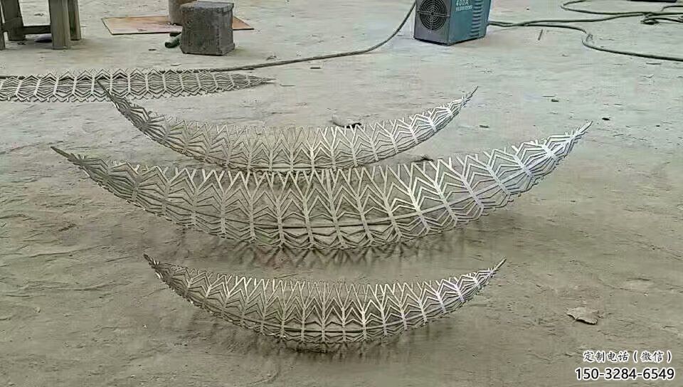 街道樹葉雕塑 現(xiàn)代景觀植物雕塑 彩繪花卉雕塑