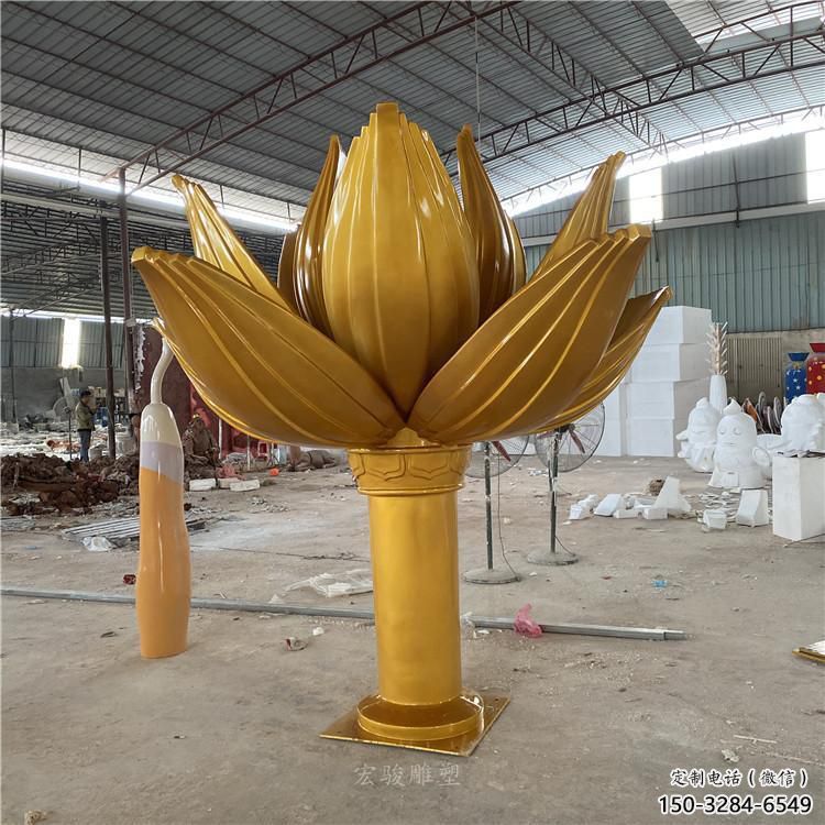 戶外紫荊花雕塑 噴漆花卉雕塑 燈光花朵雕塑