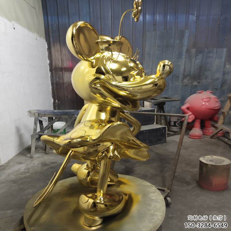 步行街米奇雕塑 游樂場卡通雕塑 鑄造動漫雕塑