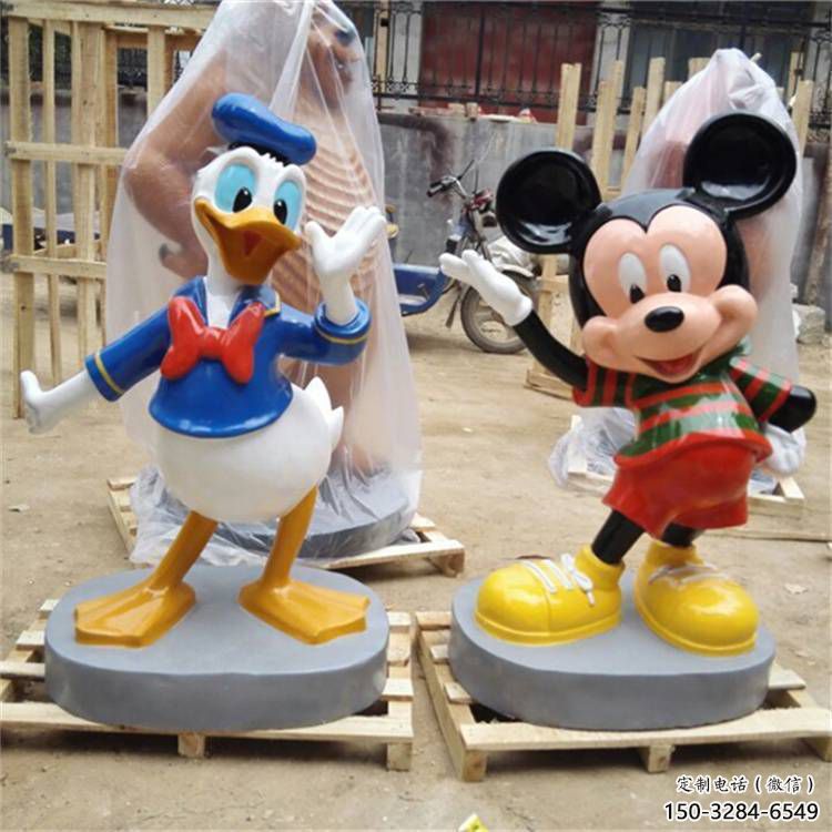 大門口米奇雕塑 發(fā)光公園卡通雕塑 仿真動漫雕塑