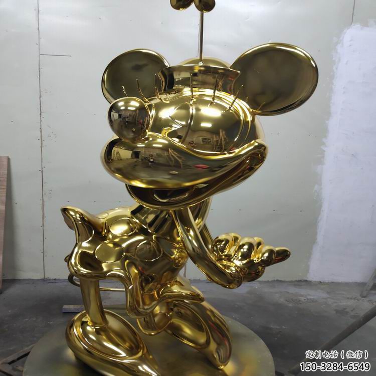 戶外米奇雕塑 噴漆卡通雕塑 燈光動漫雕塑