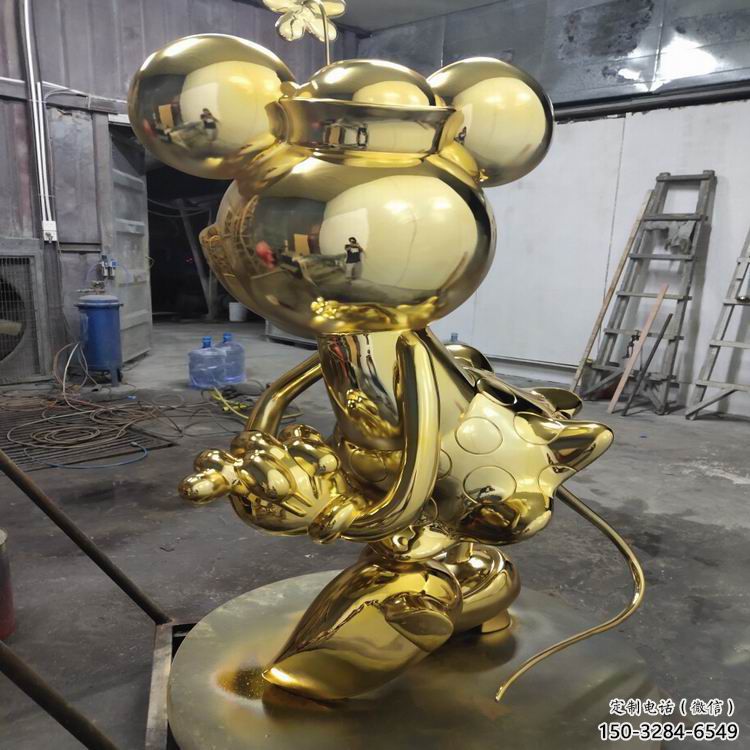 酒店米奇雕塑 景觀美陳卡通雕塑 現(xiàn)代動漫雕塑