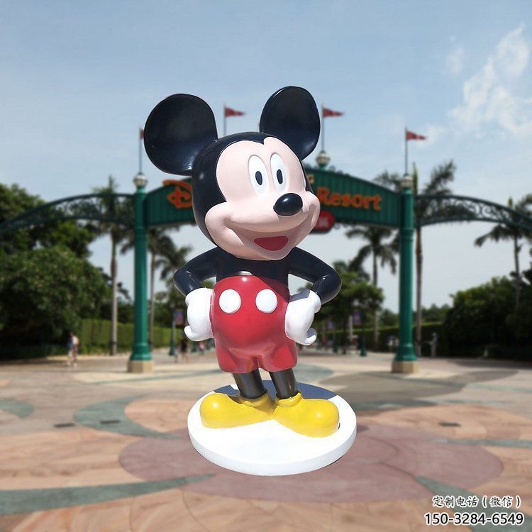 米奇雕塑 仿真景觀動漫雕塑 烤漆卡通雕塑
