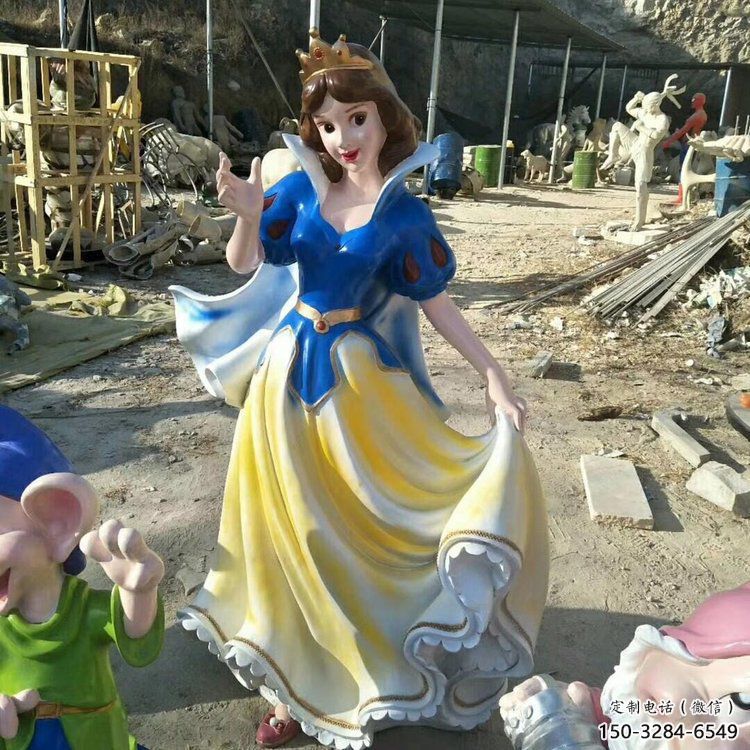 街道白雪公主雕塑 現(xiàn)代景觀動漫雕塑 彩繪卡通雕塑