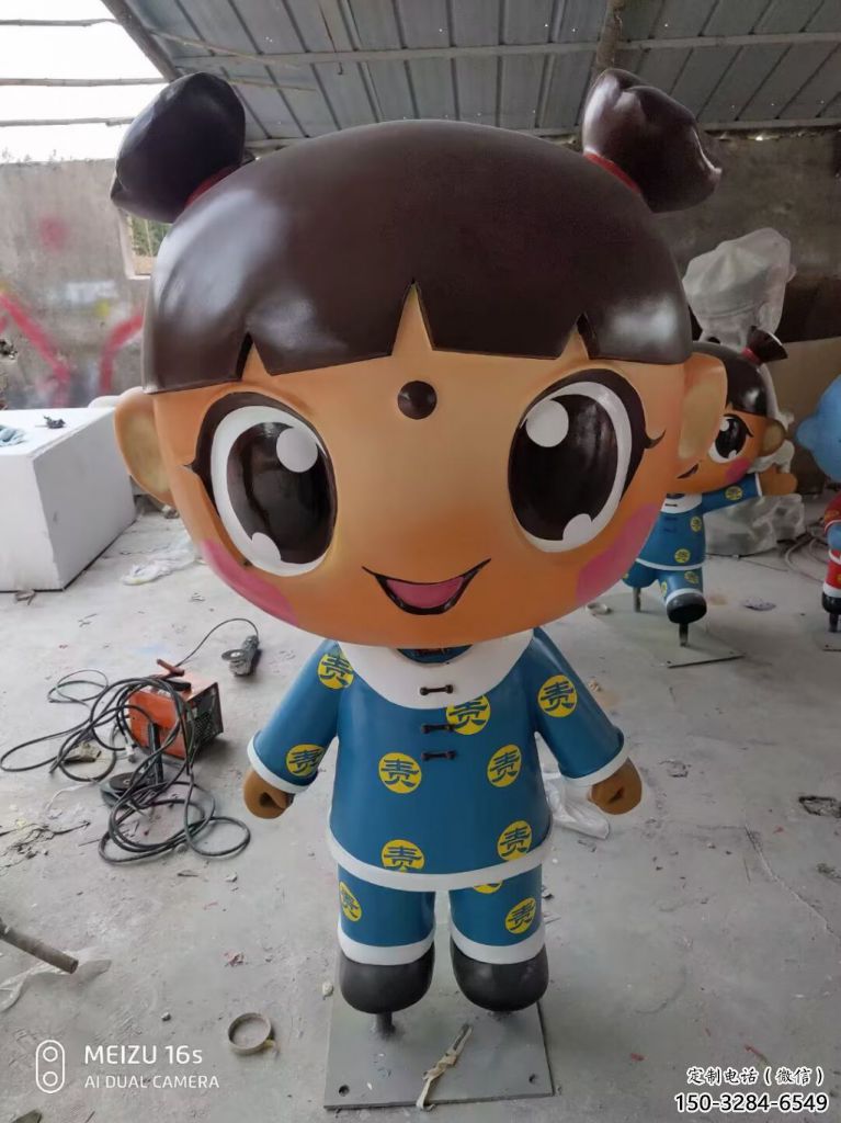 風景區(qū)娃娃雕塑 售樓處廣場雕塑 仿真擺件