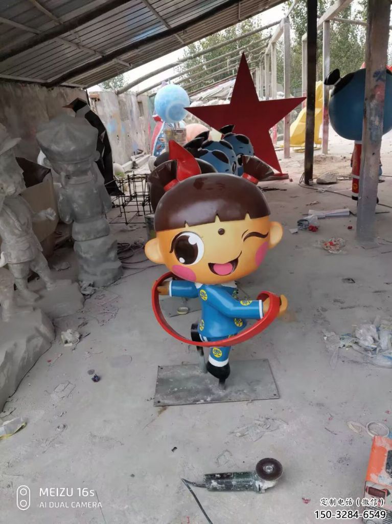 酒店娃娃雕塑 庭院動漫雕塑 彩繪小品