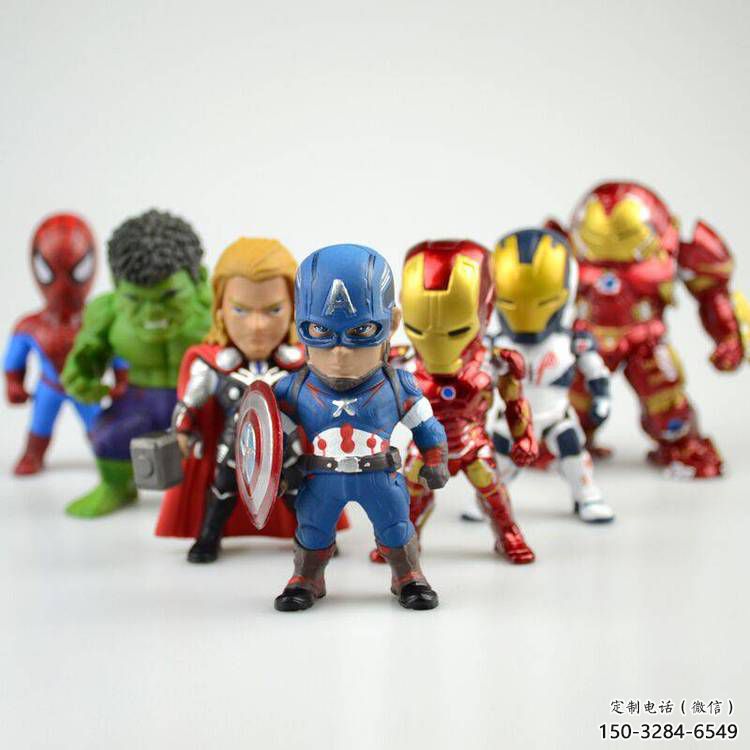 超人雕塑 仿真景觀動(dòng)漫雕塑 烤漆卡通雕塑