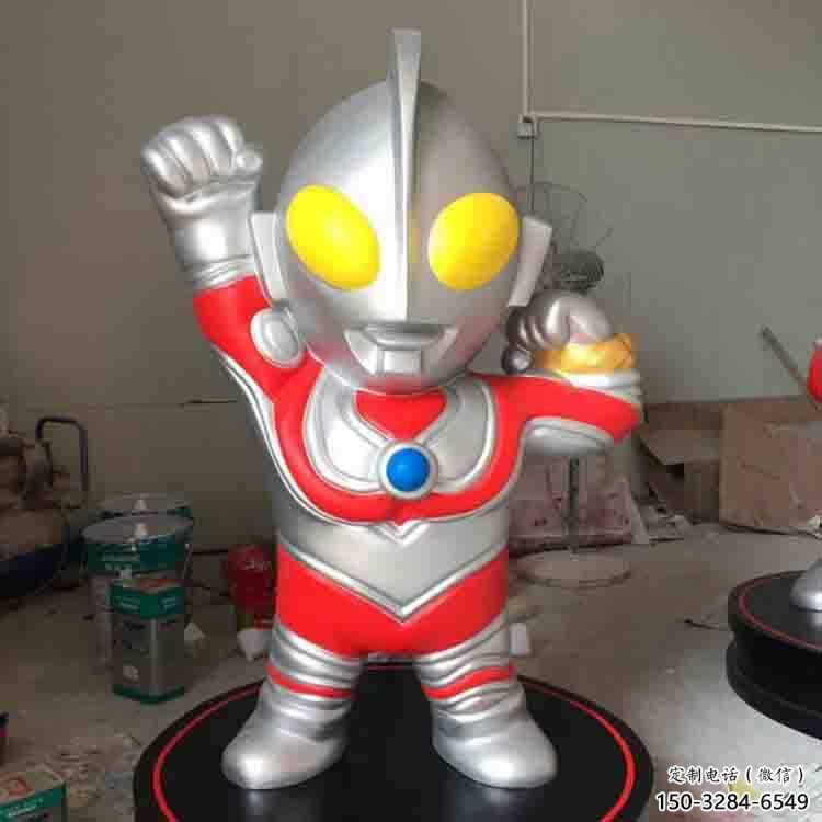 戶外超人雕塑 噴漆卡通雕塑 燈光動(dòng)漫雕塑