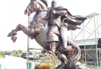 大型岳飛雕塑 鍛造名人雕塑 房地產肖像雕塑