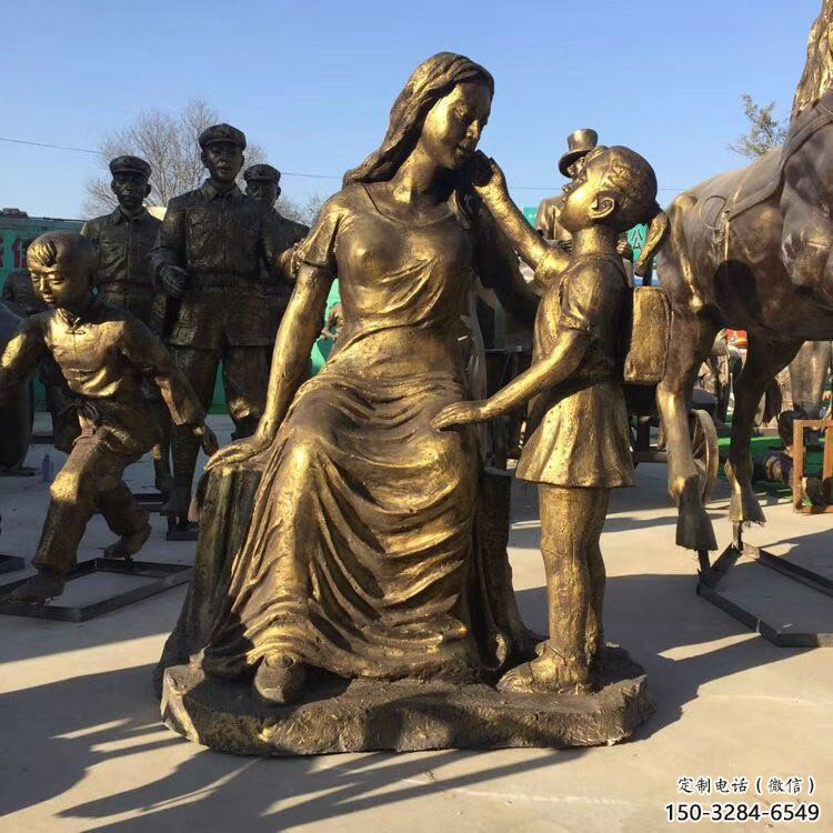 母親雕塑 大型別墅區(qū)女人雕塑 農村肖像雕塑