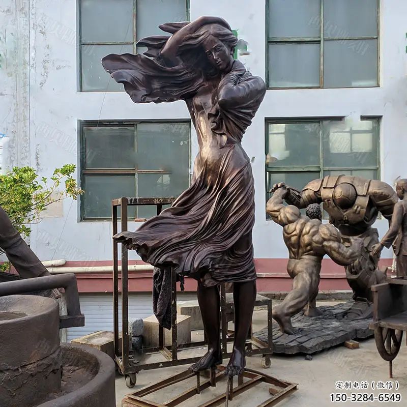 景觀女人雕塑 剪影女性雕塑 商業(yè)街歐式雕塑