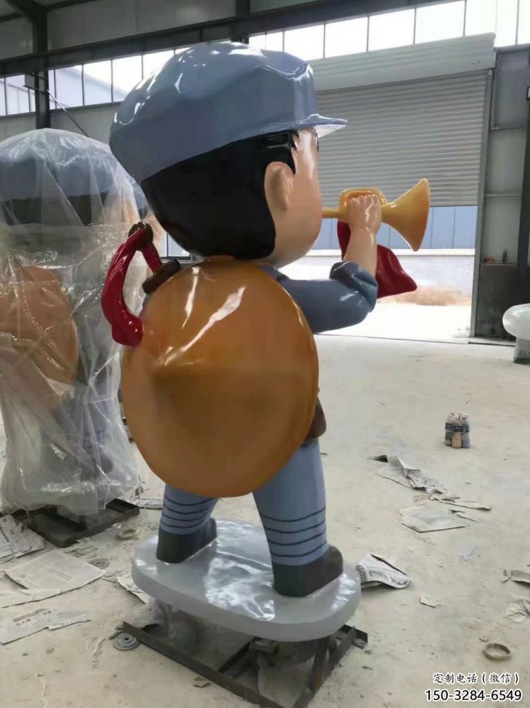 黃銅武警雕塑 鏤空創意警察雕塑 別墅區戰士雕塑