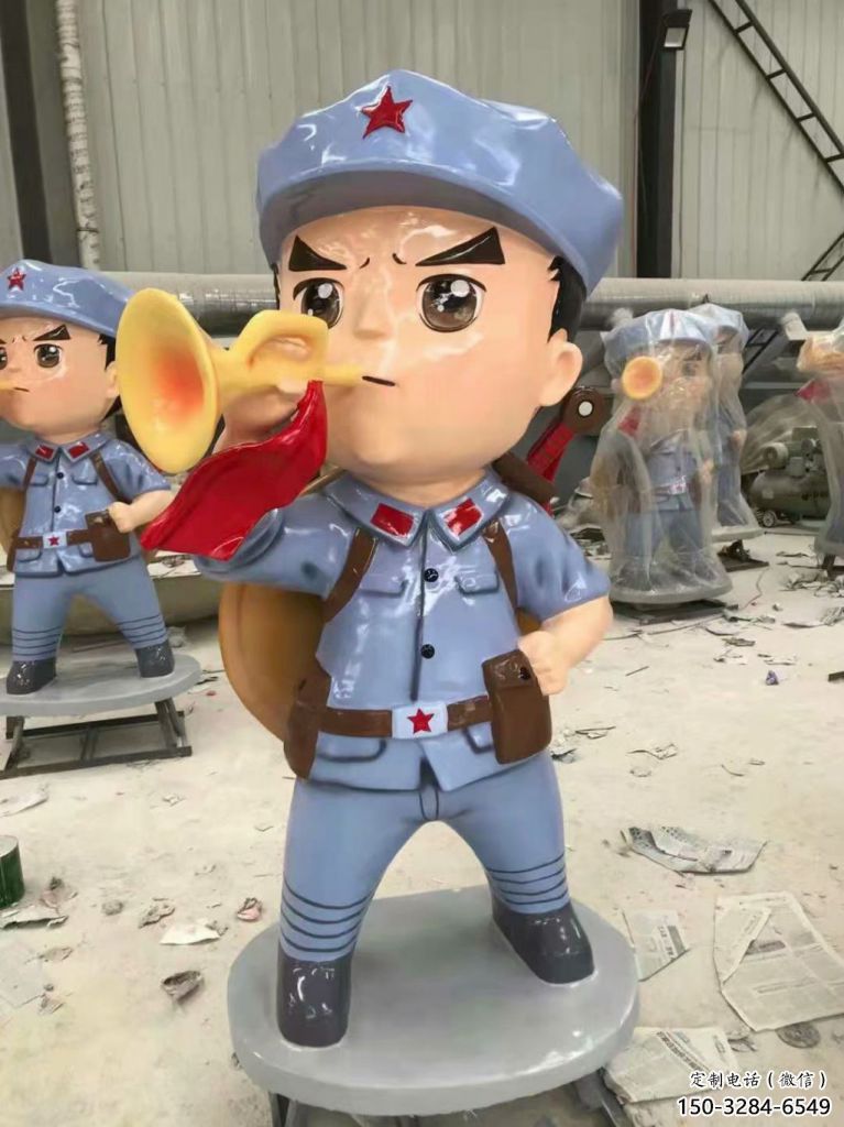 景觀武警雕塑 烤漆大型警察雕塑 酒店戰士雕塑