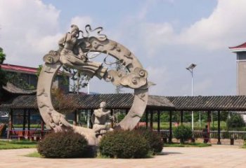 神話牛郎織女雕塑 酒店公園雕塑 風景區(qū)擺件