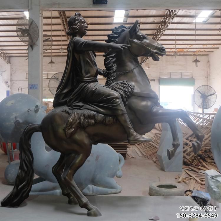 大型騎馬人雕塑 門口創意雕塑 售樓處小品