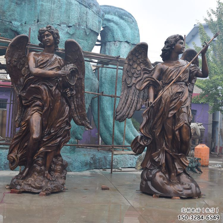 庭院天使雕塑 公園草地小品 鍛造卡通雕塑