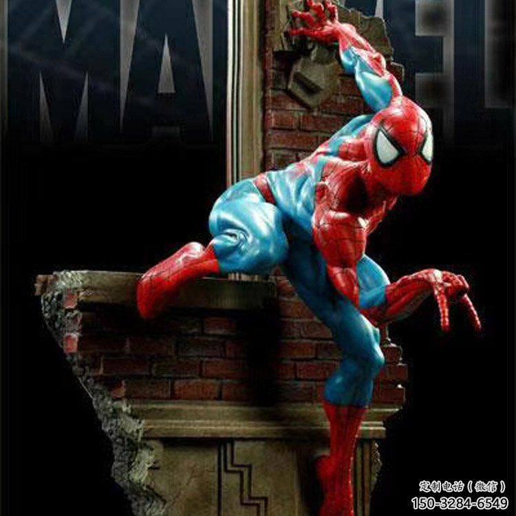 大型蜘蛛俠雕塑 步行街卡通雕塑 動漫擺件
