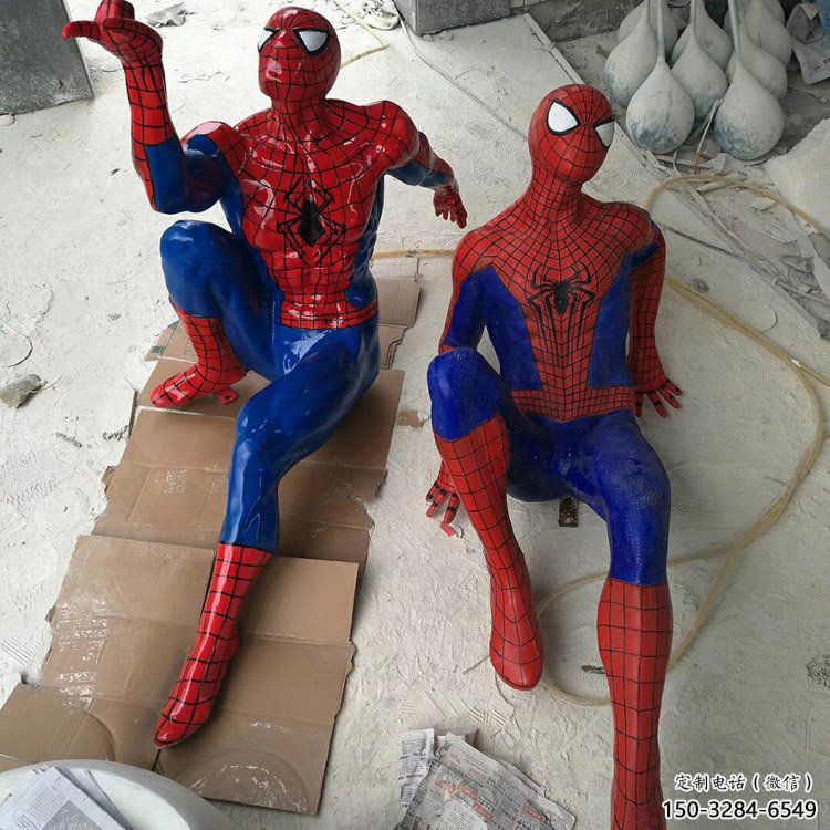 園林蜘蛛俠雕塑 風景區卡通雕塑 廣場小品