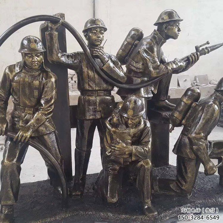 消防員雕塑 風景區仿真雕塑 廣場小品