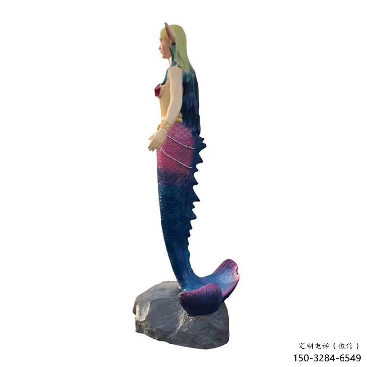 別墅區(qū)美人魚雕塑 大型別墅區(qū)雕塑 抽象動漫雕塑
