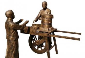 步行街老人雕塑 游樂(lè)場(chǎng)景觀民俗雕塑 鑄造古代雕塑