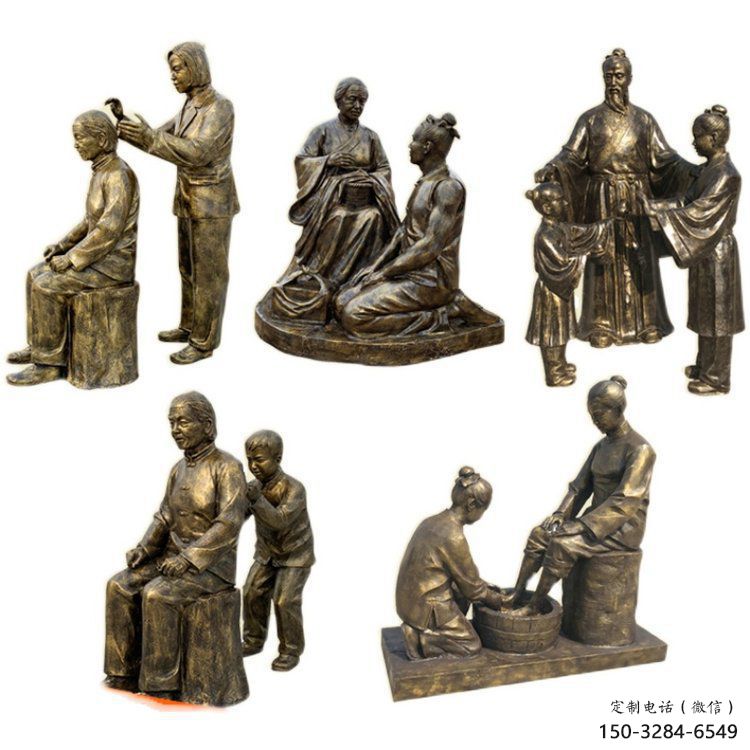 室內老人雕塑 仿真景觀擺件 大型古代雕塑