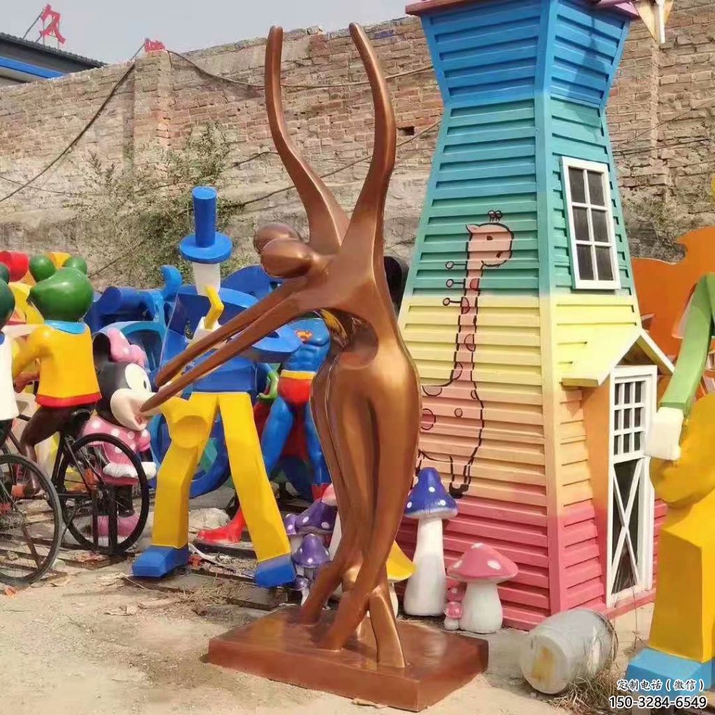 別墅區吹拉彈唱雕塑 大型別墅區音樂雕塑 剪影音樂人雕塑