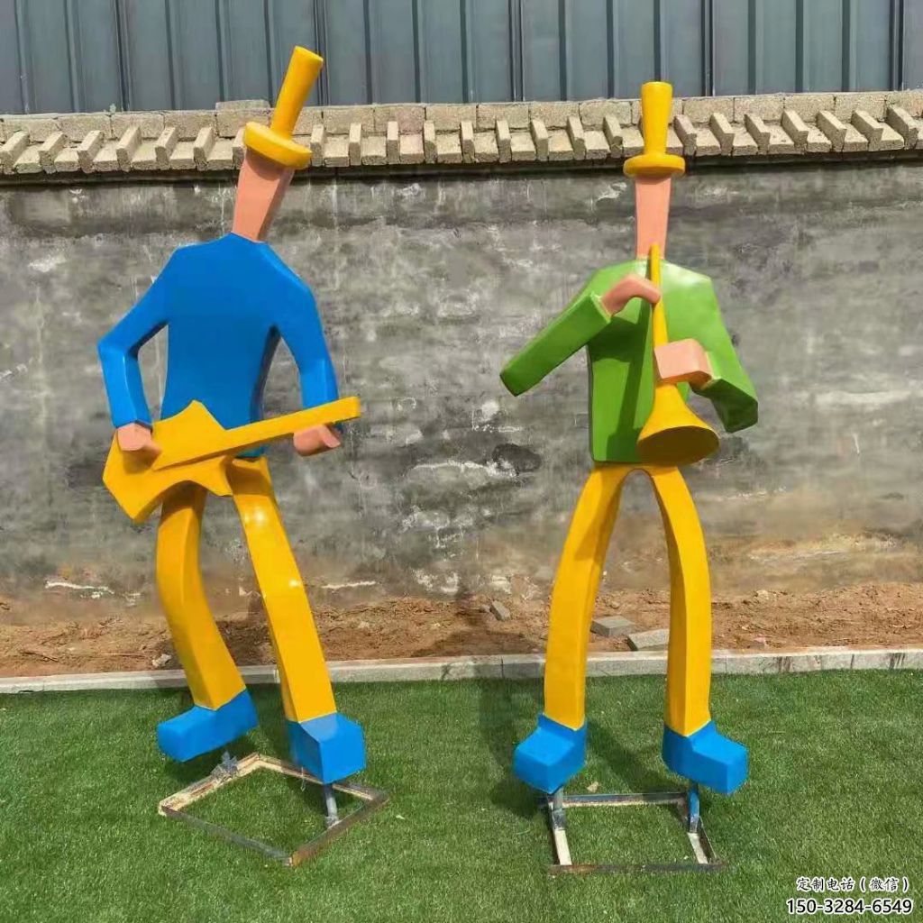 吹拉彈唱雕塑 仿真音樂雕塑 大型音樂人雕塑