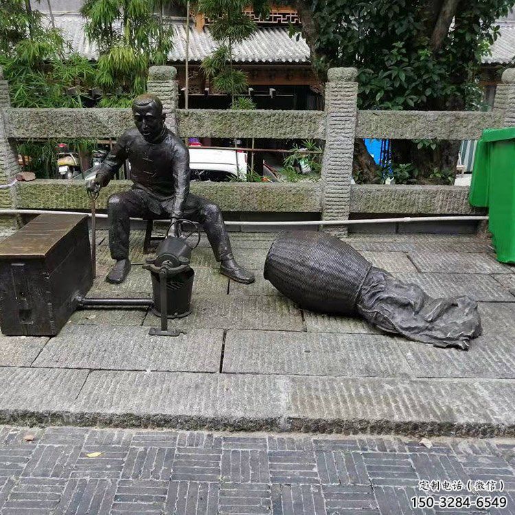 戶外爆米花雕塑 噴漆景觀民俗雕塑 小吃雕塑