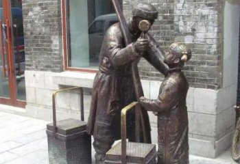 民俗貨郎雕塑 酒店公園雕塑 風景區擺件