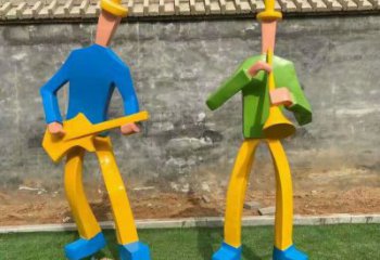 吹拉彈唱雕塑 仿真音樂雕塑 大型音樂人雕塑