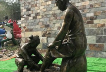 室內孝道雕塑 仿真景觀人物雕塑 大型文化雕塑