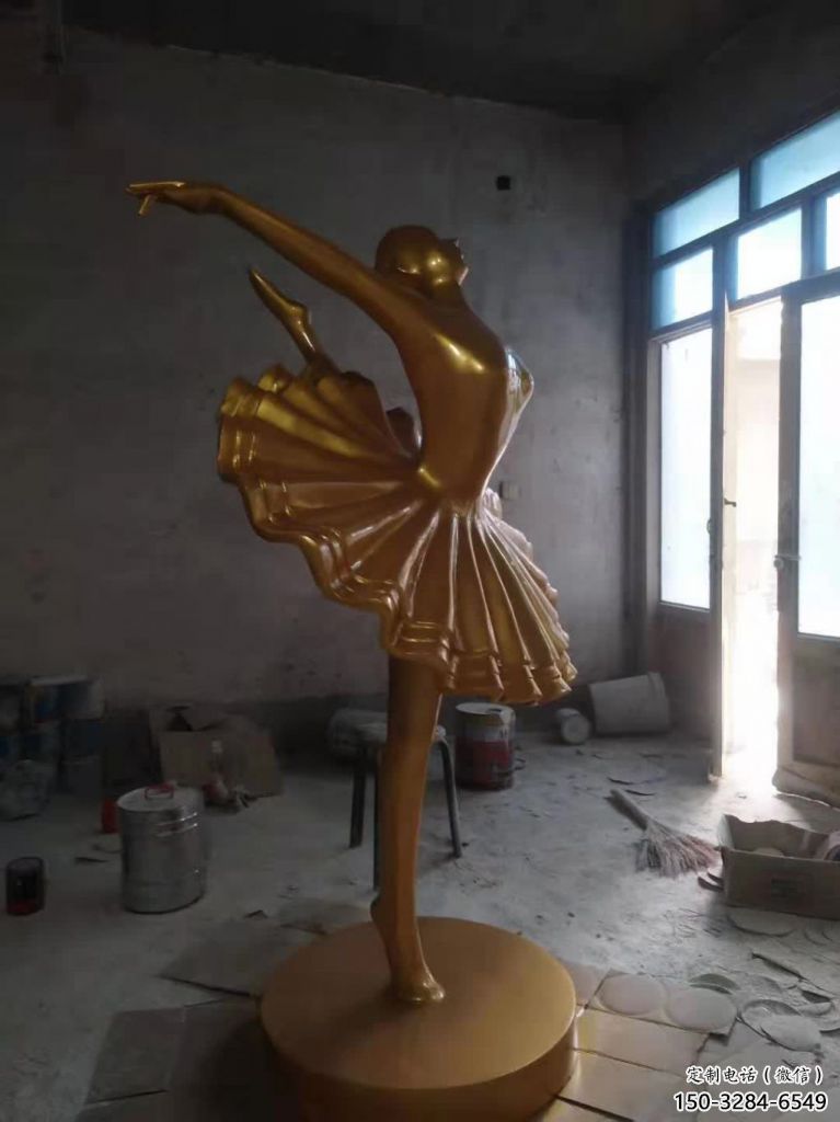 抽象舞蹈雕塑 餐飲店演員雕塑 戶外跳舞雕塑