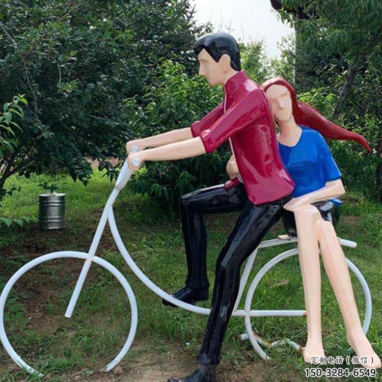 別墅區愛情雕塑 仿真戀人雕塑 大型親吻雕塑