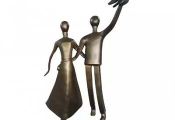 草地愛情雕塑 現代親吻雕塑 大型戀人雕塑