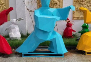 村口武術(shù)雕塑 仿古功夫雕塑 公園練拳雕塑