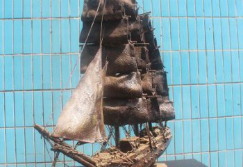 公園揚帆雕塑 戶外風帆雕塑 抽象遠航雕塑