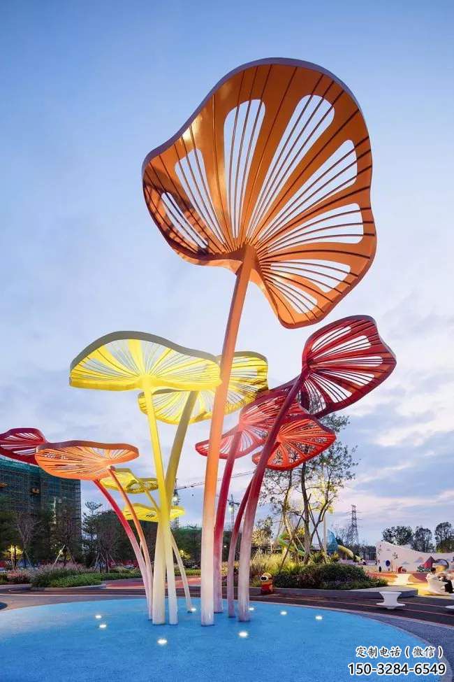 房地產(chǎn)扇子雕塑 現(xiàn)代景觀雕塑 幾何扇形雕塑