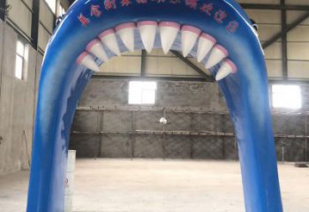 大門口大門雕塑 發(fā)光公園雕塑 仿真拱門雕塑